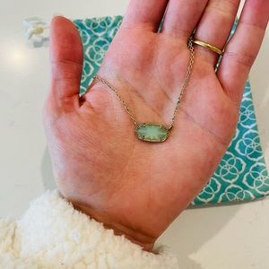 Kendra Scott Necklace - Light Green Color